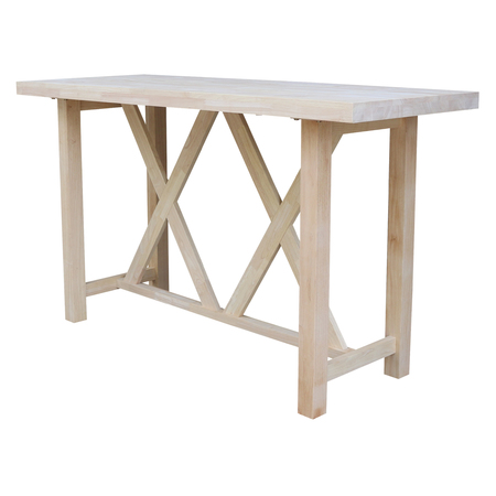 INTERNATIONAL CONCEPTS Bar Height Table - For Stools With 30 in. Seat Height T-7228-42
